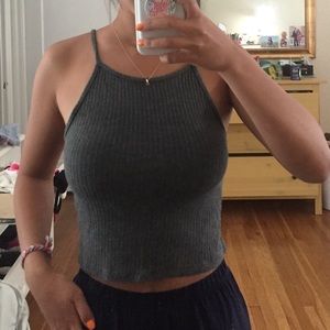 Grey knit Brandy Melville tank top!